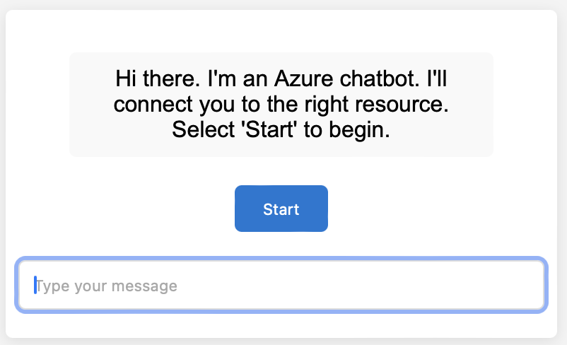 ChatGPT’s first attempt at recreating Azure’s chatbot box.